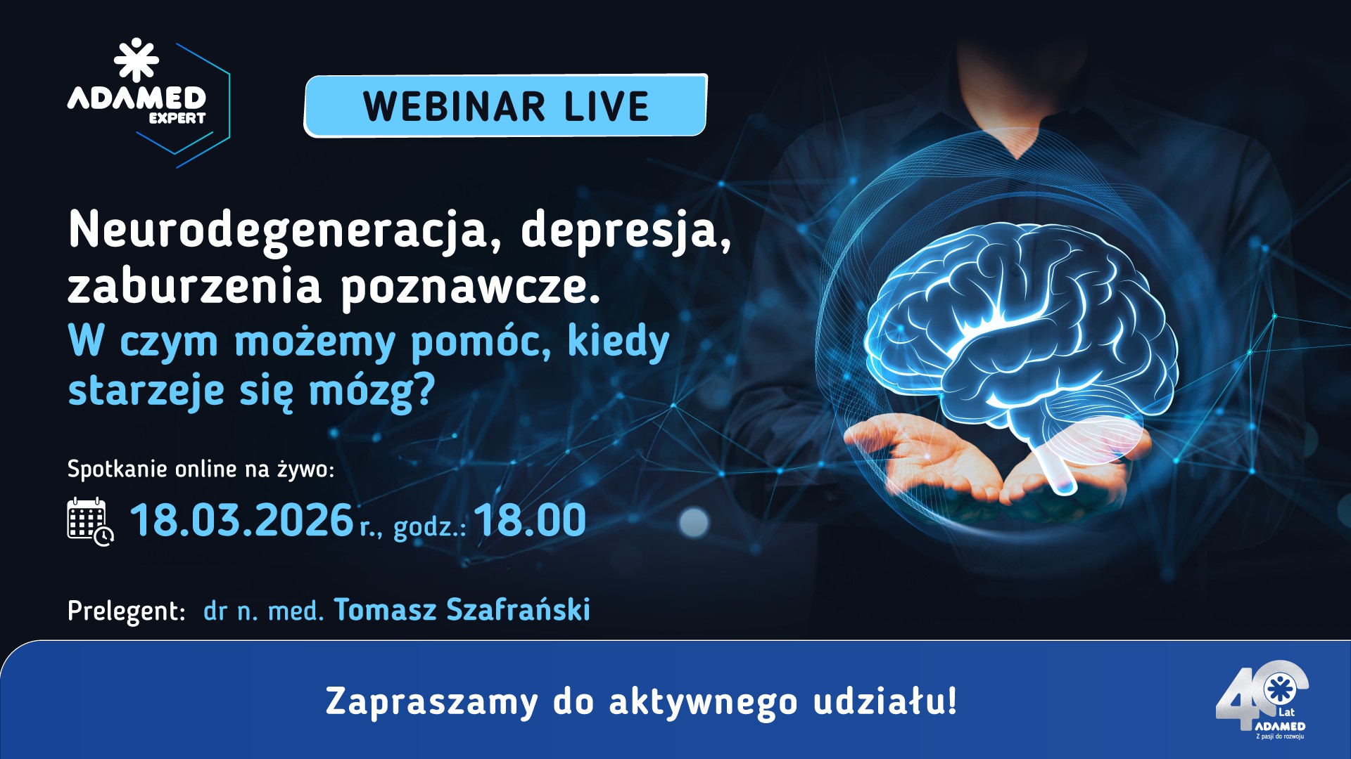 Neurodegeneracja, depresja, zaburzenia poznawcze. W czym możemy pomóc, kiedy starzeje się mózg?